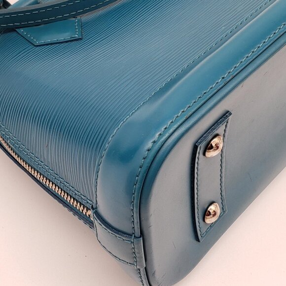 100% Authentic Louis Vuitton Alma Bb Epi Leather Satchel Bag 480-081024 - Picture 11 of 16